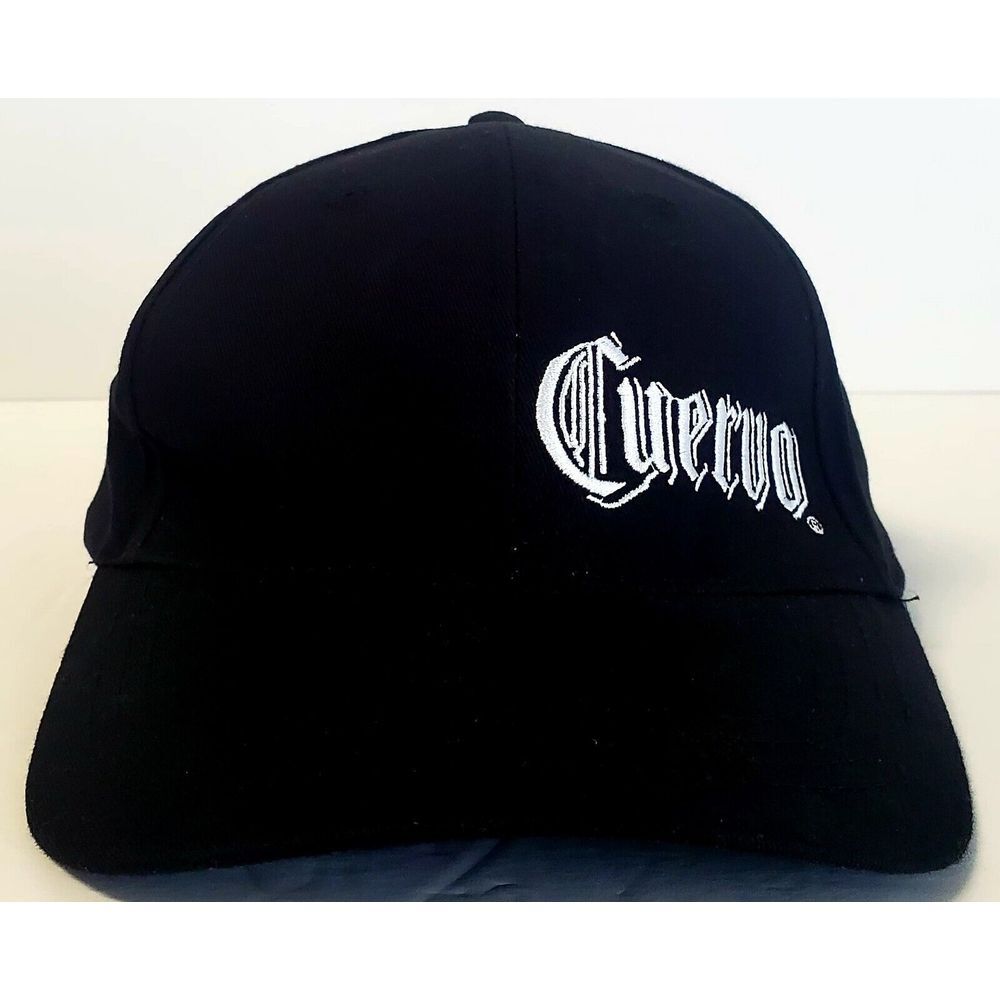 Jose CUERVO Baseball Cap Black w/ White Logo 100% Cotton NEW Hat  OSFM UNISEX